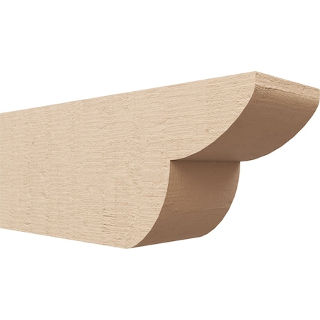 Ekena Millwork 6in. W x 8in. H x 20in. L Crestline Woodgrain TimberThane Rafter Tail, Primed Tan RFTUR06X08X20CRERCPR